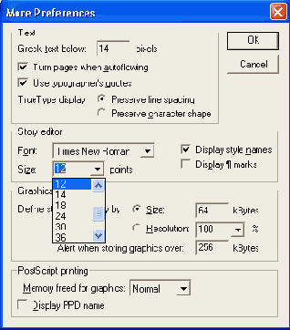   More Preferences