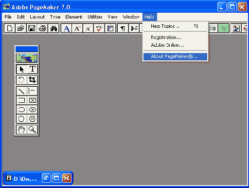 Список установленных фильтров и дополнений PageMaker